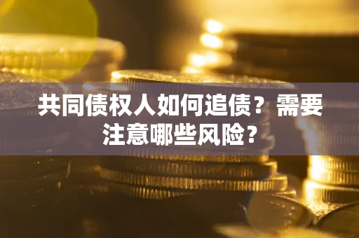武汉共同债权人如何追债？需要注意哪些风险？