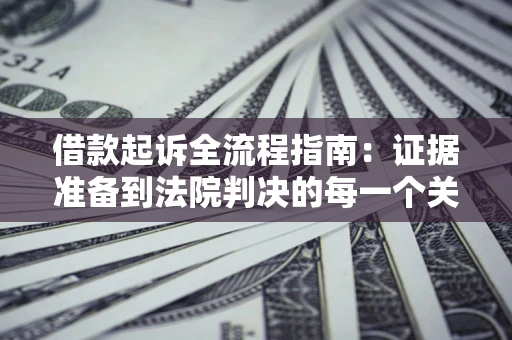 武汉借款起诉全流程指南：证据准备到法院判决的每一个关键步骤