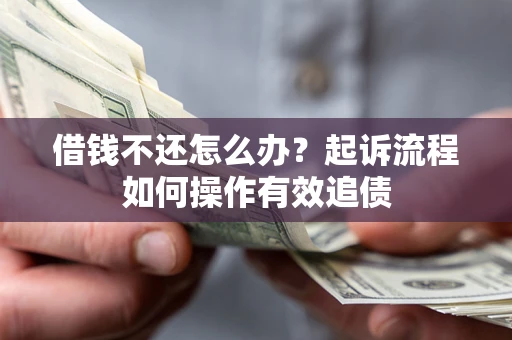 武汉借钱不还怎么办？起诉流程如何操作有效追债