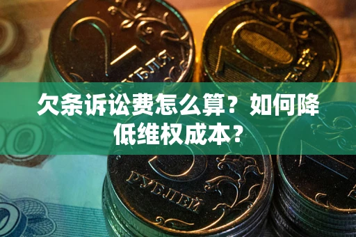 武汉欠条诉讼费怎么算？如何降低维权成本？