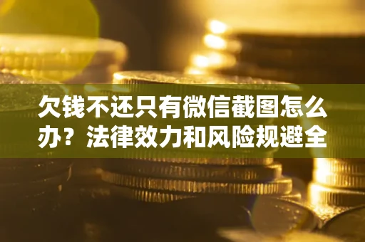 武汉欠钱不还只有微信截图怎么办？法律效力和风险规避全解析