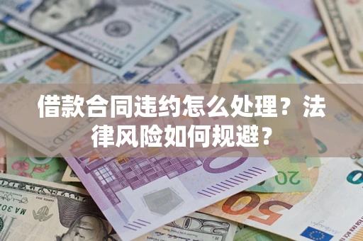 武汉借款合同违约怎么处理？法律风险如何规避？