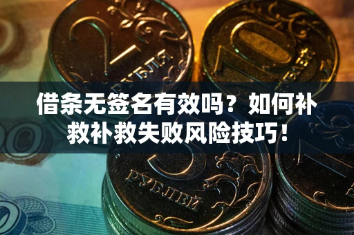 武汉借条无签名有效吗？如何补救补救失败风险技巧！