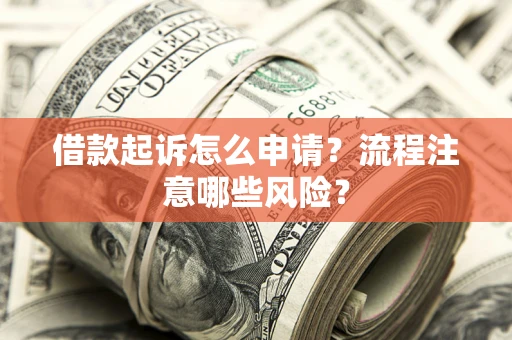 武汉借款起诉怎么申请？流程注意哪些风险？