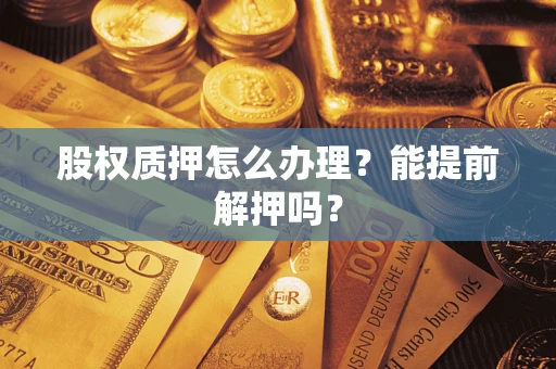 武汉股权质押怎么办理？能提前解押吗？