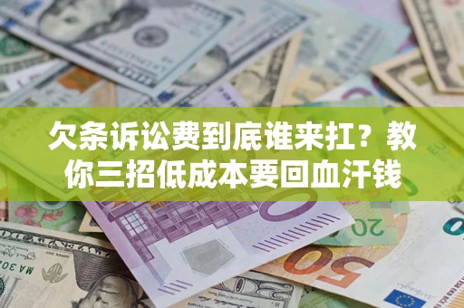 武汉欠条诉讼费到底谁来扛？教你三招低成本要回血汗钱